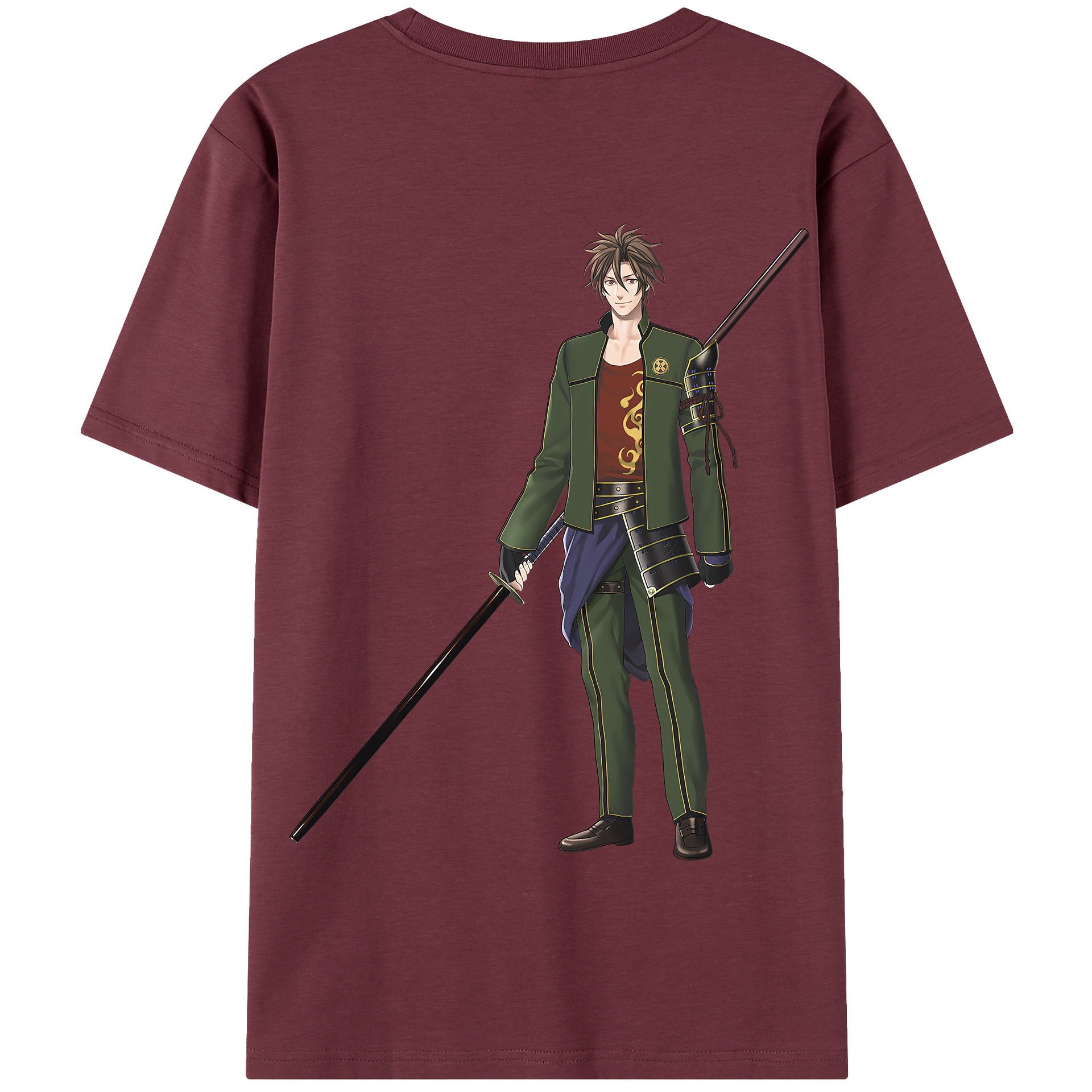 （画像用） 刀剣乱舞 Touken Ranbu 綿100％半袖Tシャツ（背面プリント）